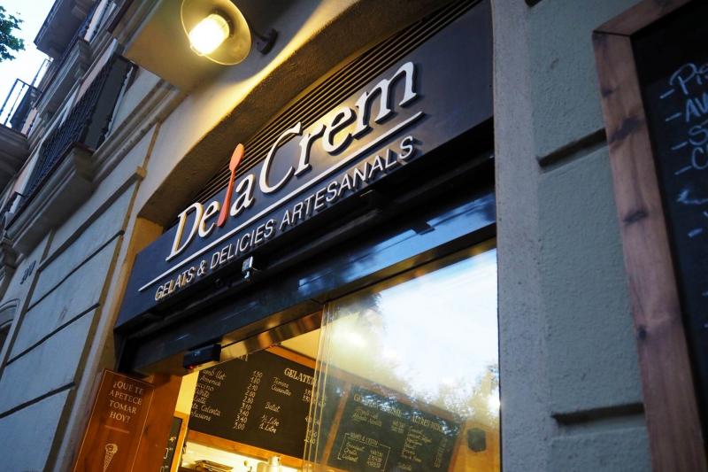 バルセロナ在住の方のオススメのジェラート店、Dela cream