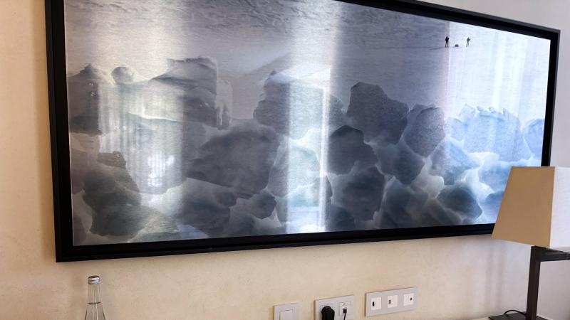 これは、雪山登山の絵画でしょうか