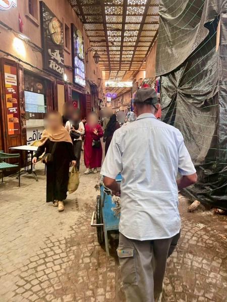 マラケシュ旧市街にあるスーク（市場）