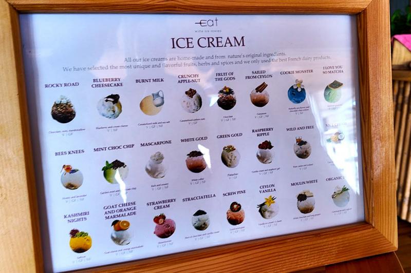 アイスクリームは24種類