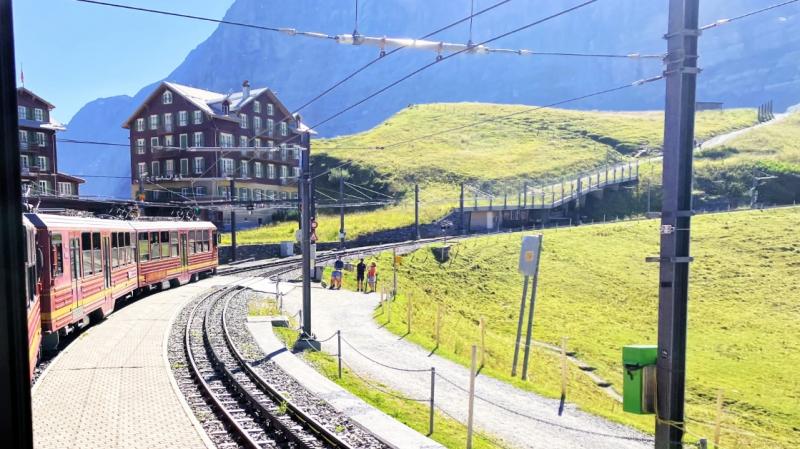 ユングフラウ鉄道からの景色