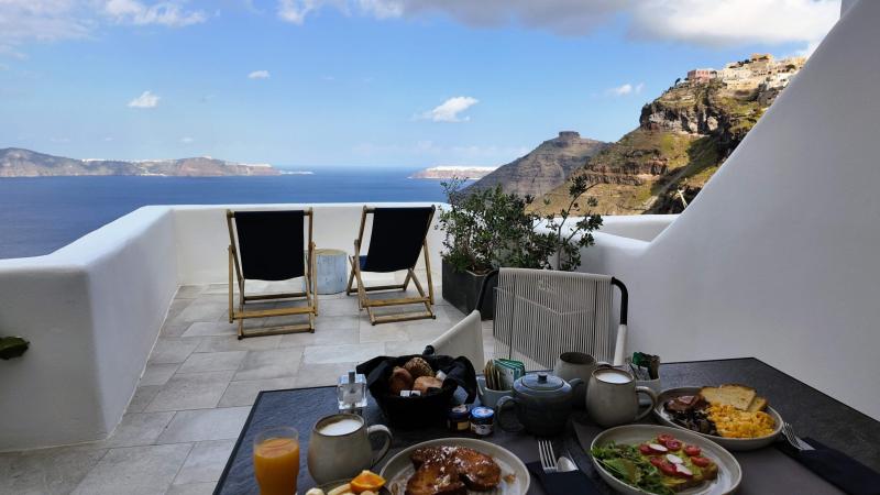 ポート フィラ スイーツの朝食。絶景に絶品！