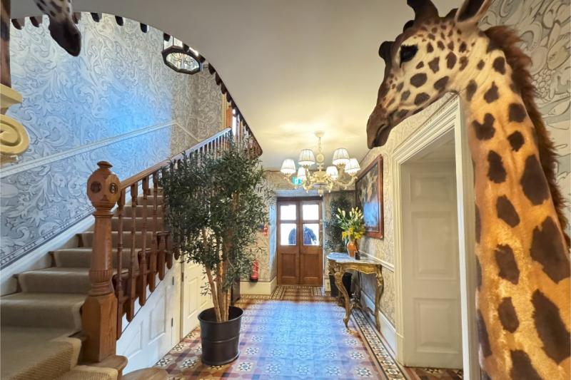 大きなキリンさんがお出迎え♪