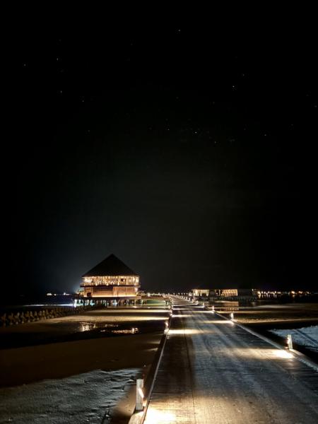 Umiとスパの夜景もきれいでした