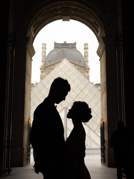 ルーブルにつながる通路から