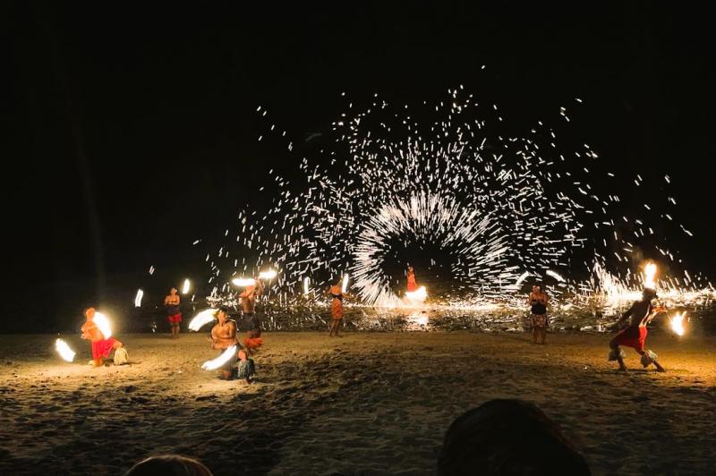 ファイヤーショーの様子