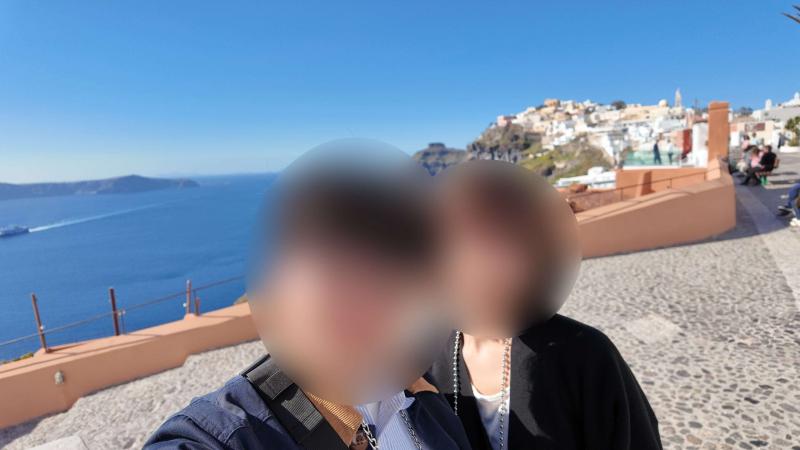 念願のサントリーニ島に！