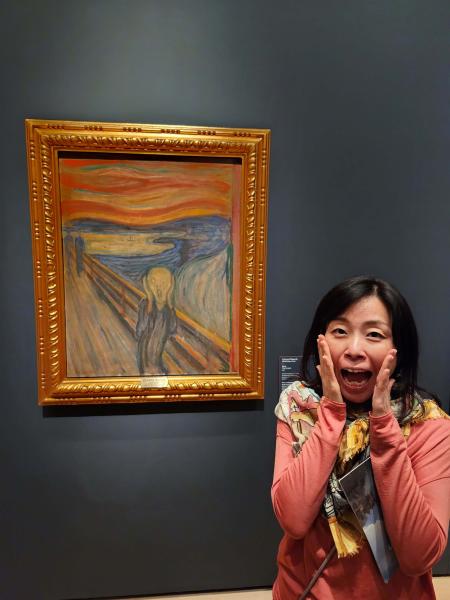 オスロ国立美術館のムンクの『叫び』