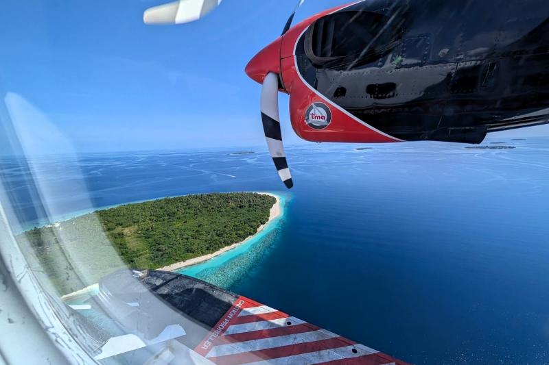 水上飛行機から見た景色