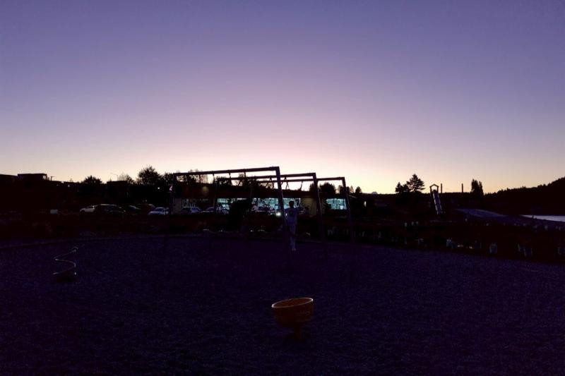 レイクテカポの夕暮れ