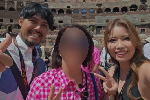 ローマのコロッセオツアーでお世話になったガイドさんと