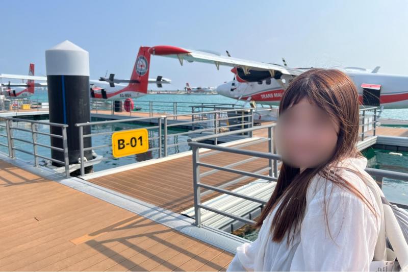水上飛行機がたくさん並んでいてわくわく♪