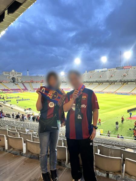 サッカー観戦