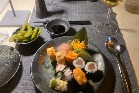 最終日はパールでの晩御飯、日本食染みた〜！！