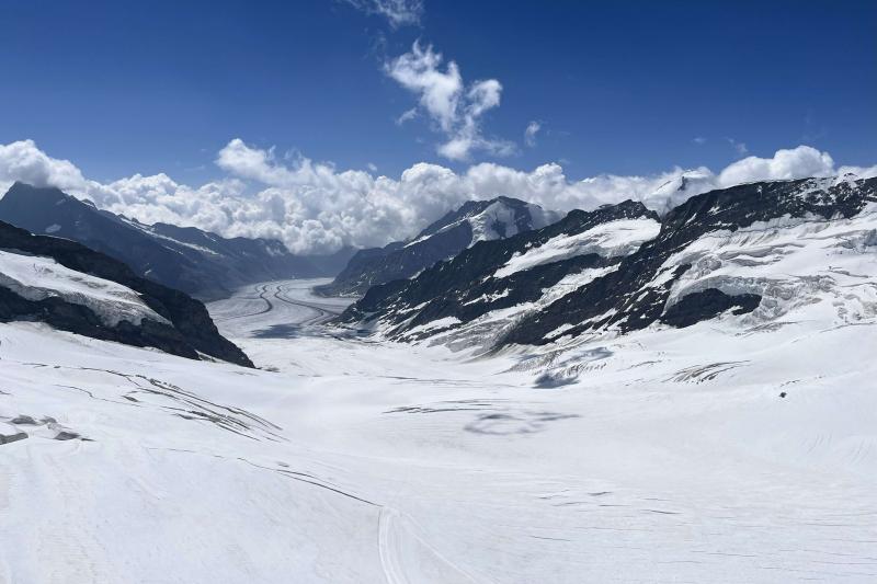 ユングフラウヨッホからのアレッチ氷河