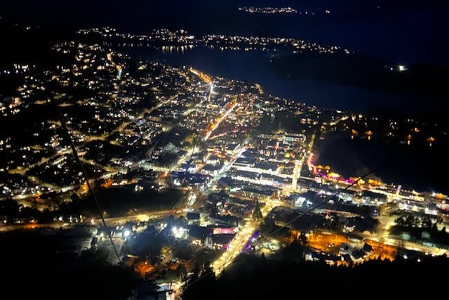 スカイラインゴンドラからの夜景