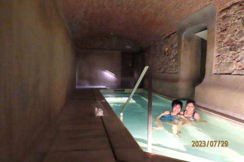バルセロナで宿泊したバルネアリ テルメス ヴィクトリア内の7つの温泉のうちの1つ