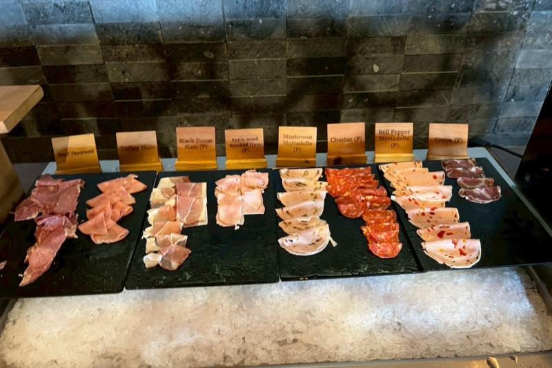 ビュッフェのハムの種類がこんなに！