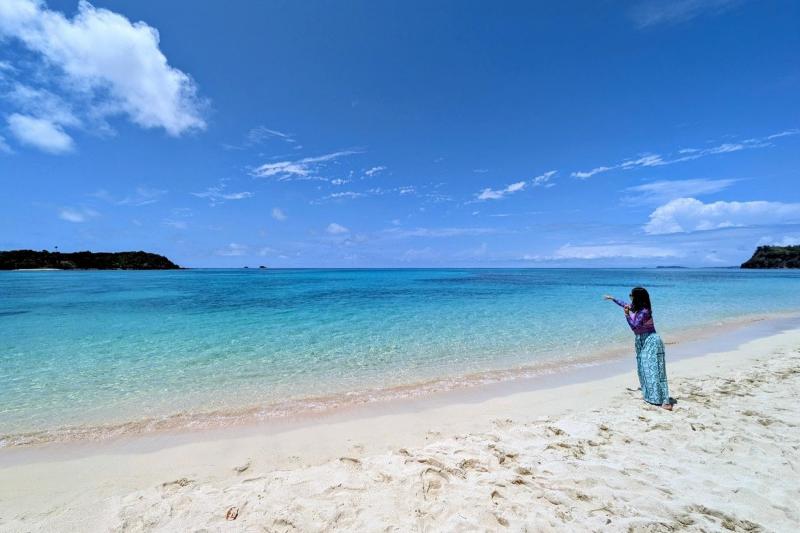 美しすぎる白砂のビーチ