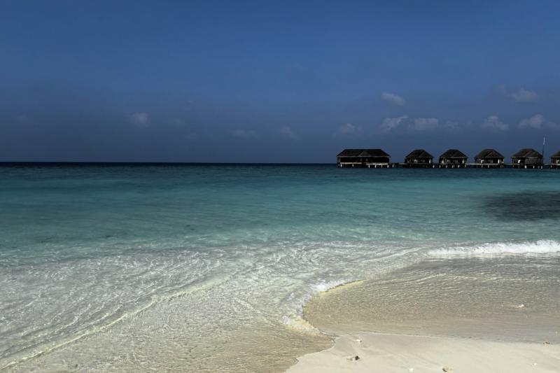 ターコイズブルーとエメラルドグリーンのきれいな海でした！