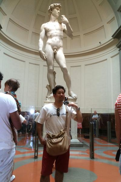 アカデミア美術館ミケランジェロのダビデ像の迫力は圧巻でした！
