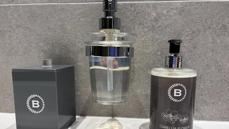 バスアメニティはホテルのオリジナルブランド