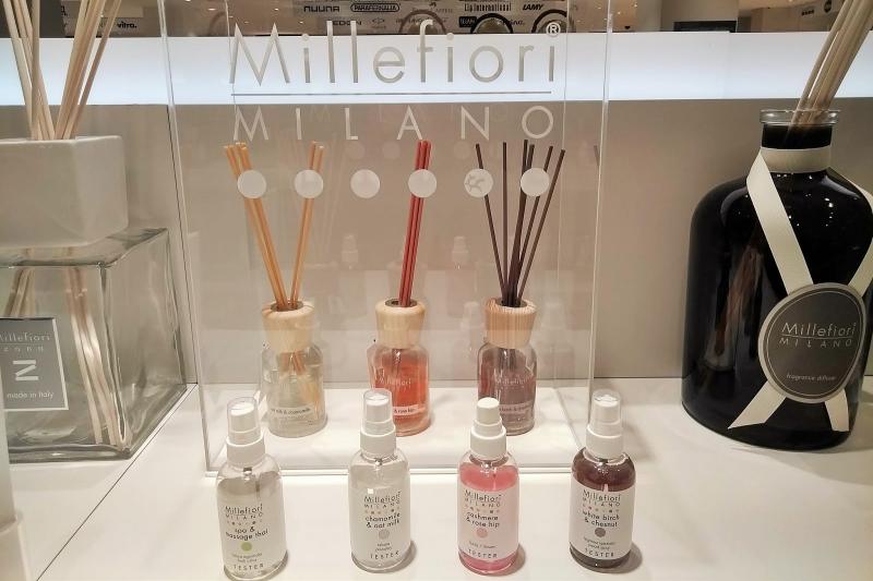 【Millefiori】日本にも店舗があるミラノの有名なフレグランスブランド「ミッレフィオーリ 」も「リナシェンテ」内にあります。