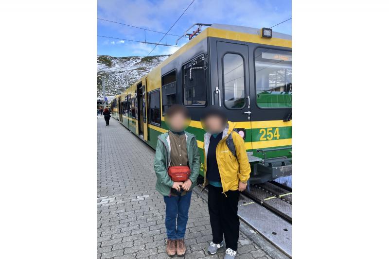 ユングフラウヨッホへの中継地点クライネシャイデックにて