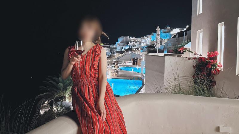 ため息がでるほど美しいサントリーニ島の夜