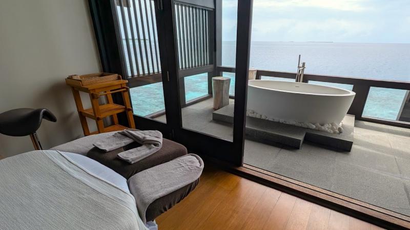 テラスにバスタブもあり眺めがよかったです