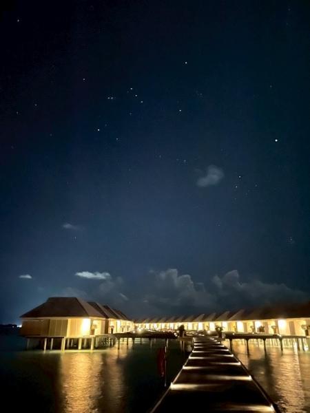 星が降る、モルディブの夜