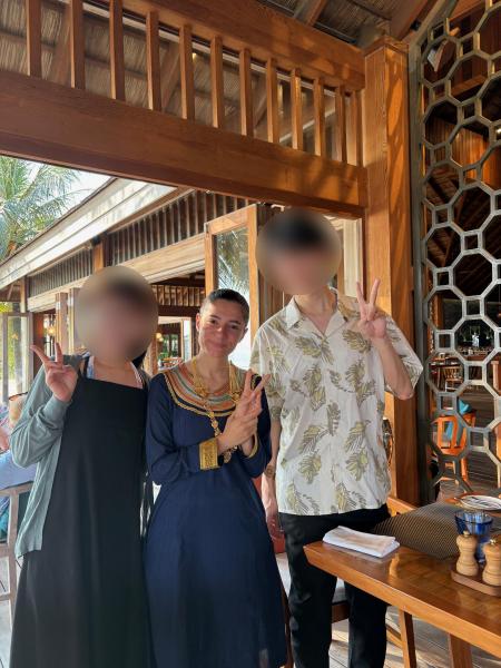 滞在中お世話になったホストとの3ショット