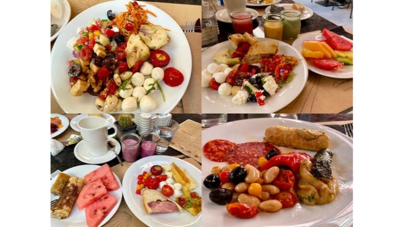 コルナロ ホテルの朝食ビュッフェ