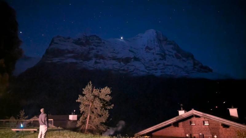 グリンデルワルトの夜は、満天の星でした！