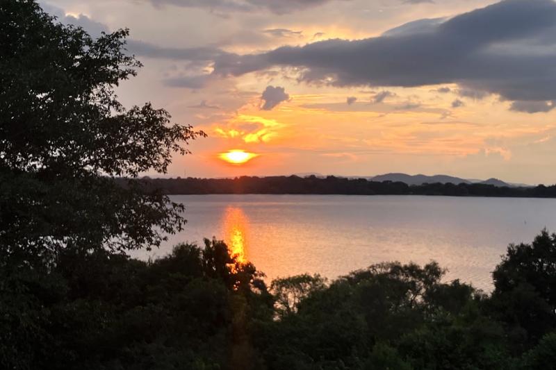 1日の終わりには美しいサンセットタイムを…