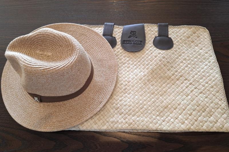 帽子とバッグはお持ち帰り可能。普段使いができそう！