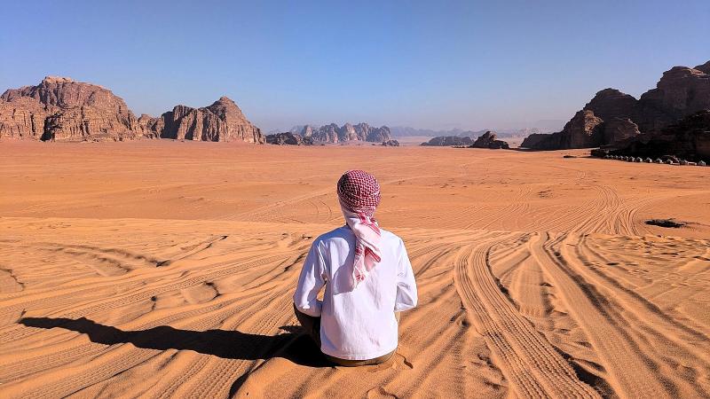 最後は、ひろーい砂漠を眺めながら、非日常を感じながらお別れ