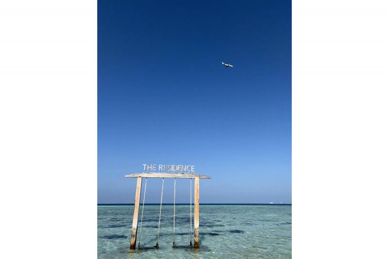 リゾートにはフォトスポットがあり、とてもきれいな写真が撮れました