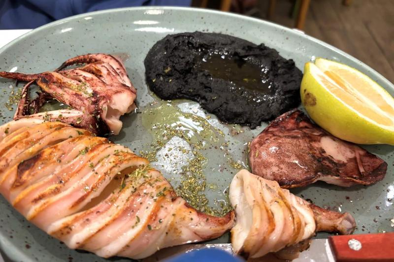 アテネでも海鮮ばかり食べていました