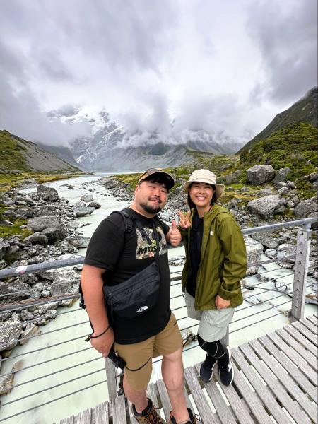 マウントクックでハイキング