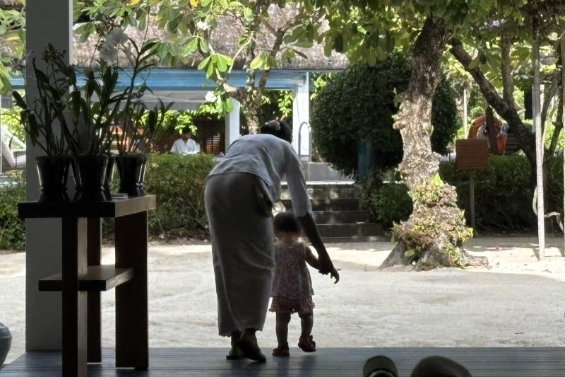 毎日遊んでもらっていた、レストランスタッフさん