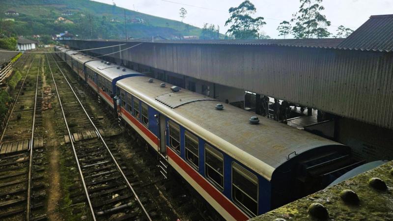 山の中の駅です