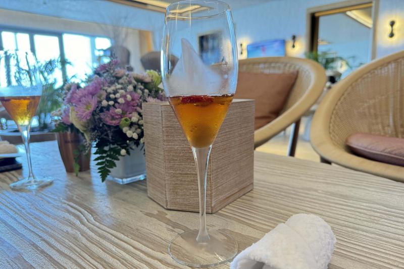 ウェルカムドリンクでノンアルコールドリンクをいただけます