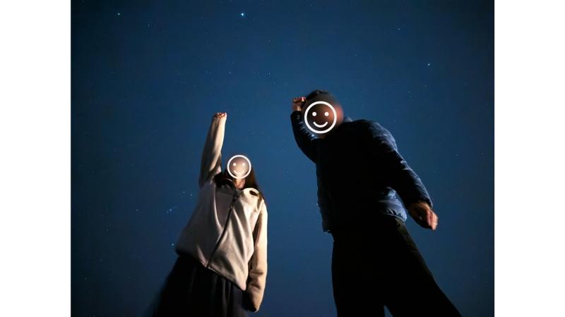イア城跡からの星空