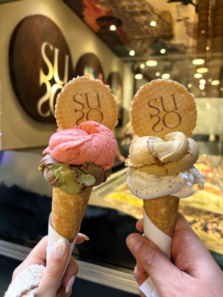 ベネチアのジェラート店