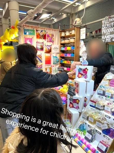 お店でのお買い物はいい勉強！