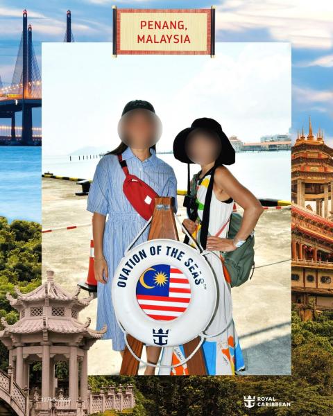 写真のパッケージを買って、撮ってもらった写真（ペナン）