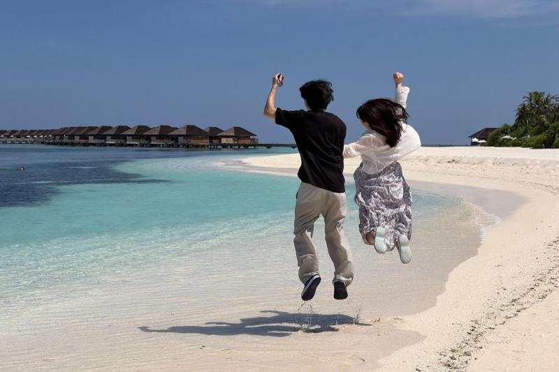 きれいな海とたくさん写真を撮りました