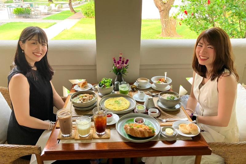 毎日すっごく楽しみだったアマンタカでの朝ご飯！ 好きなもの選んで好きなだけ食べました。まさに至れり尽くせりです