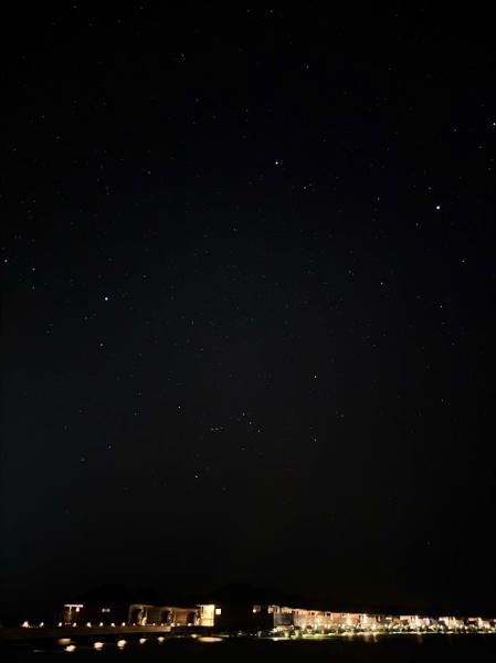 カシボ レストランからの帰り道、星がとてもきれいで本当に感動しました。毎晩空を眺めるのが楽しみでした